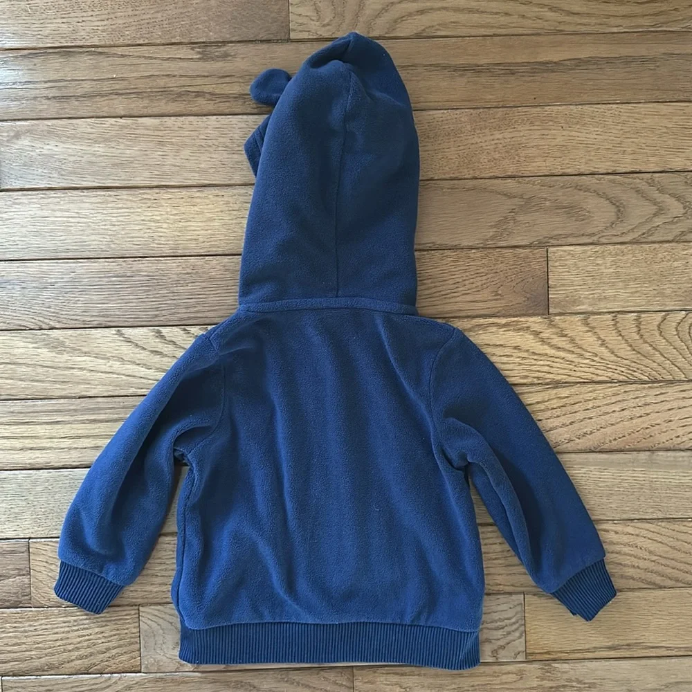 💙 CARTER’S jacket hoodie blue 9 months gender neutral boys girls hooded fleece